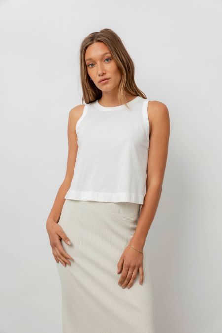 THE BOXY TANK - WHITE sold by Rails