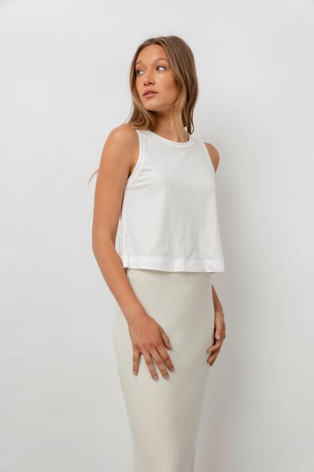 THE BOXY TANK - WHITE sold by Rails product image thumbnail 4