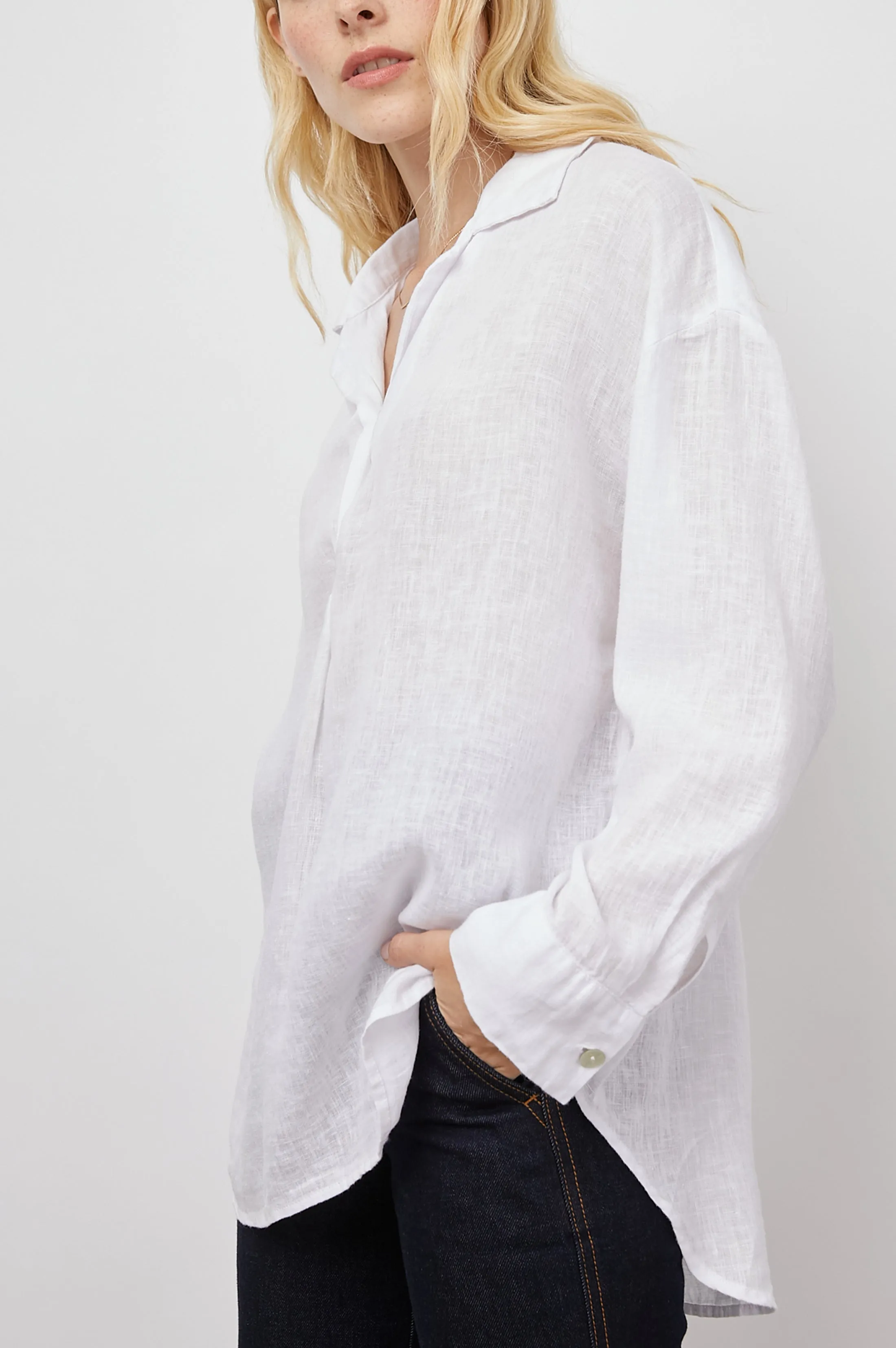 JOCELYN SHIRT - WHITE sold by Rails product image thumbnail 4