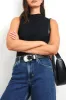 RODEO BELT - BLACK SILVER sold by Rails