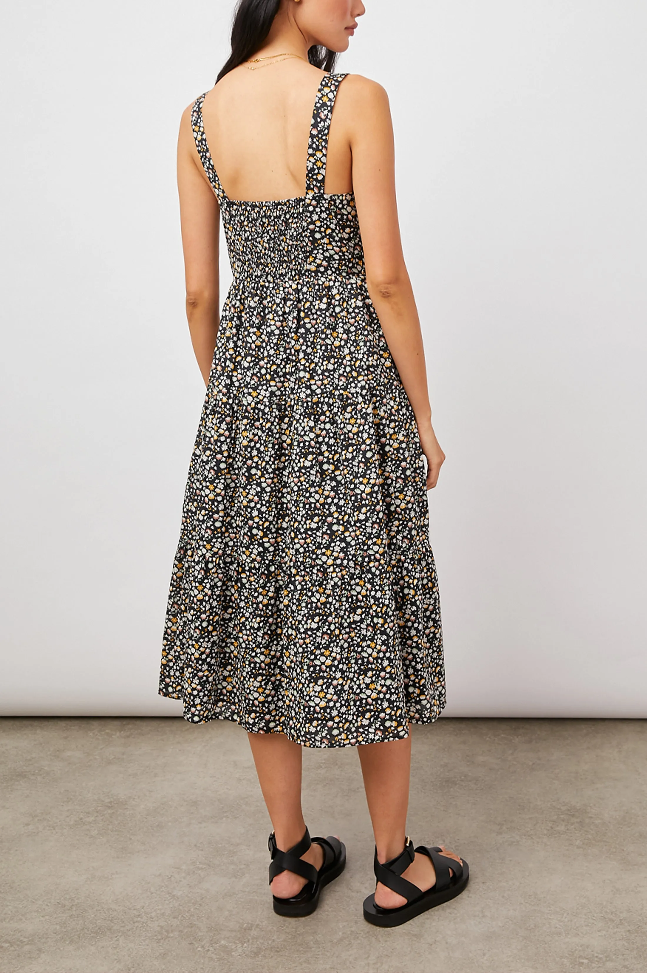 VIOLET DRESS - BLACK MINI FLORAL sold by Rails product image thumbnail 4