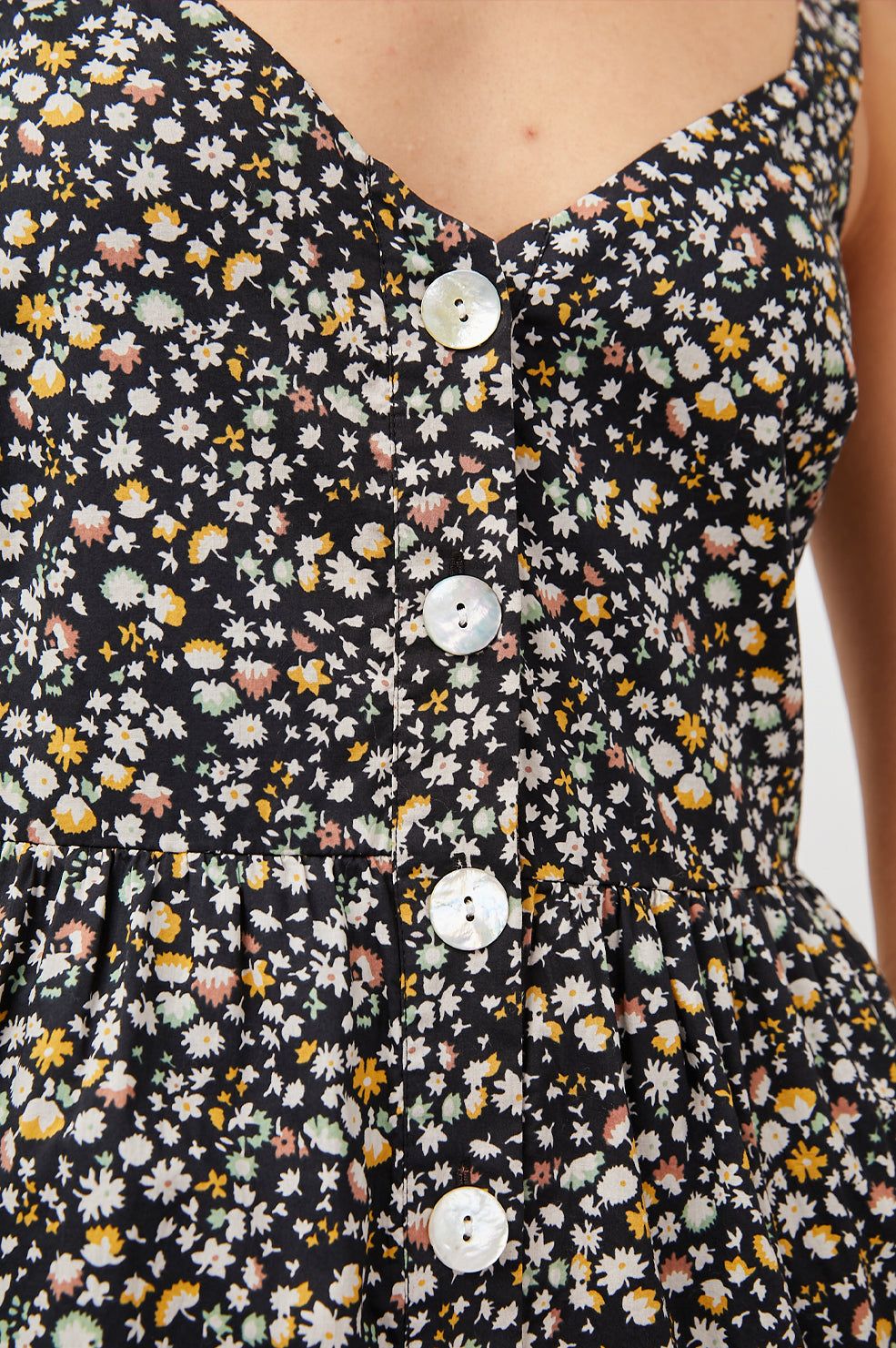 VIOLET DRESS - BLACK MINI FLORAL sold by Rails product image thumbnail 2