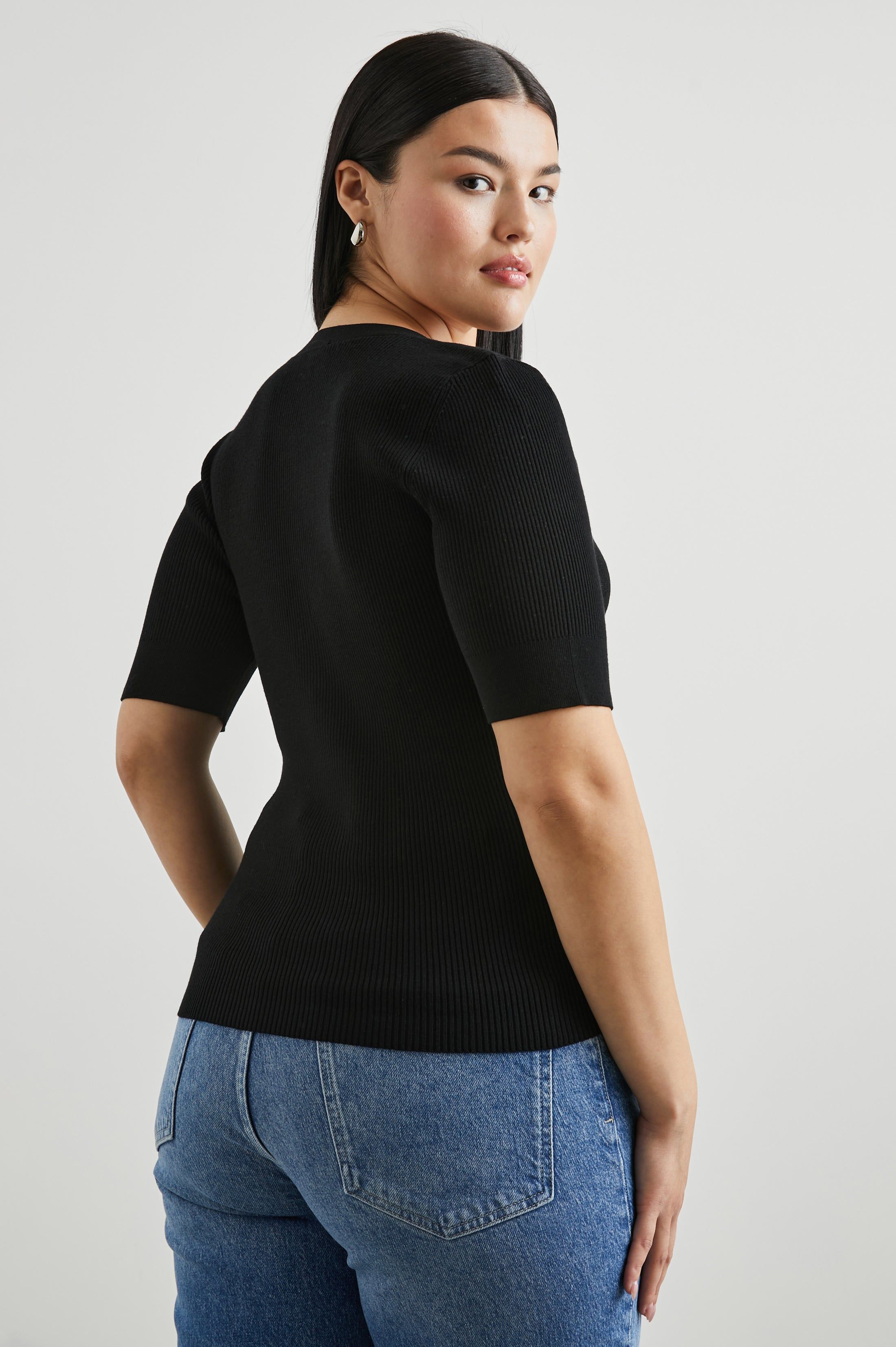 TONI TOP - BLACK sold by Rails product image thumbnail 5