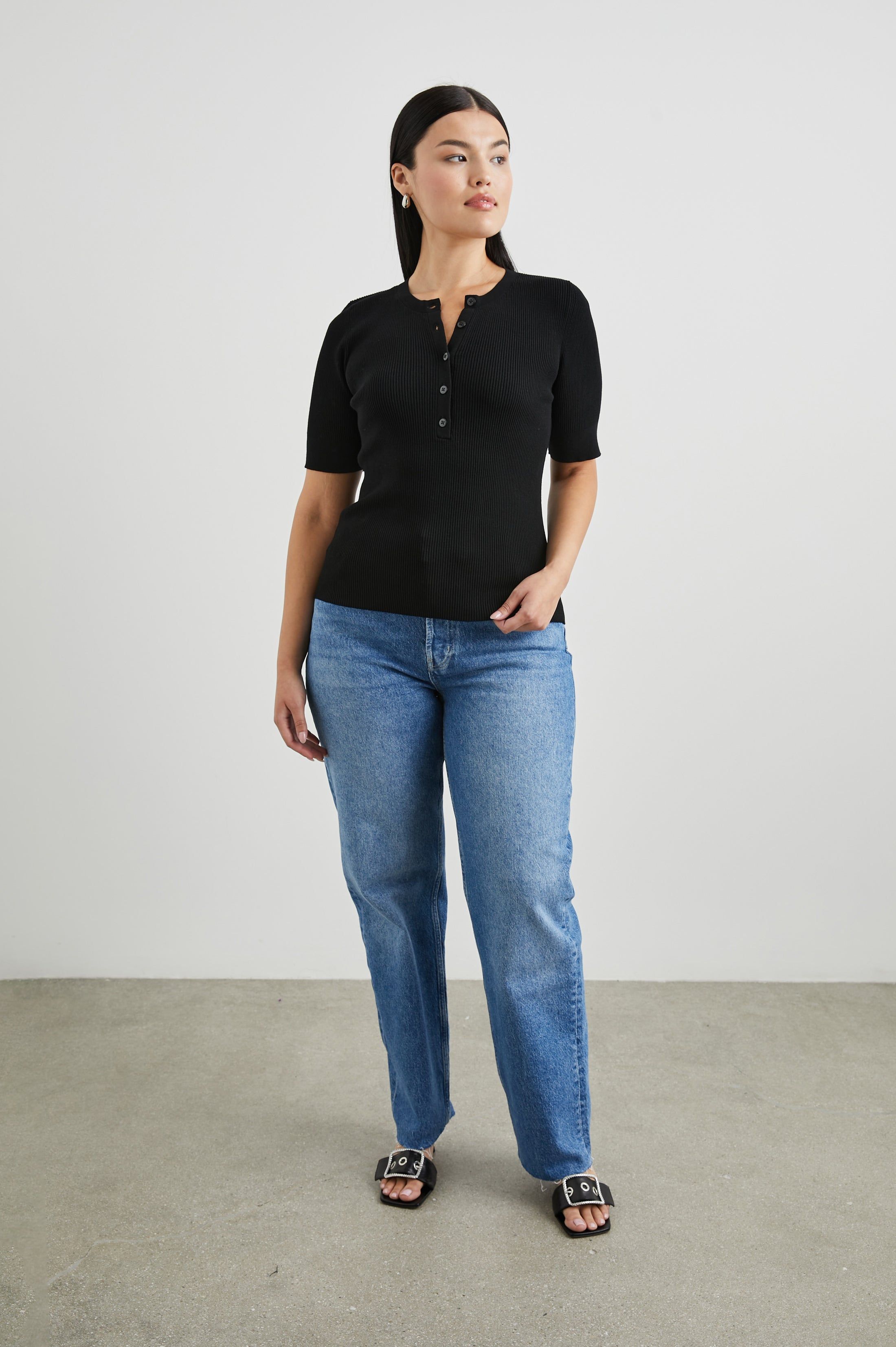 TONI TOP - BLACK sold by Rails product image thumbnail 6