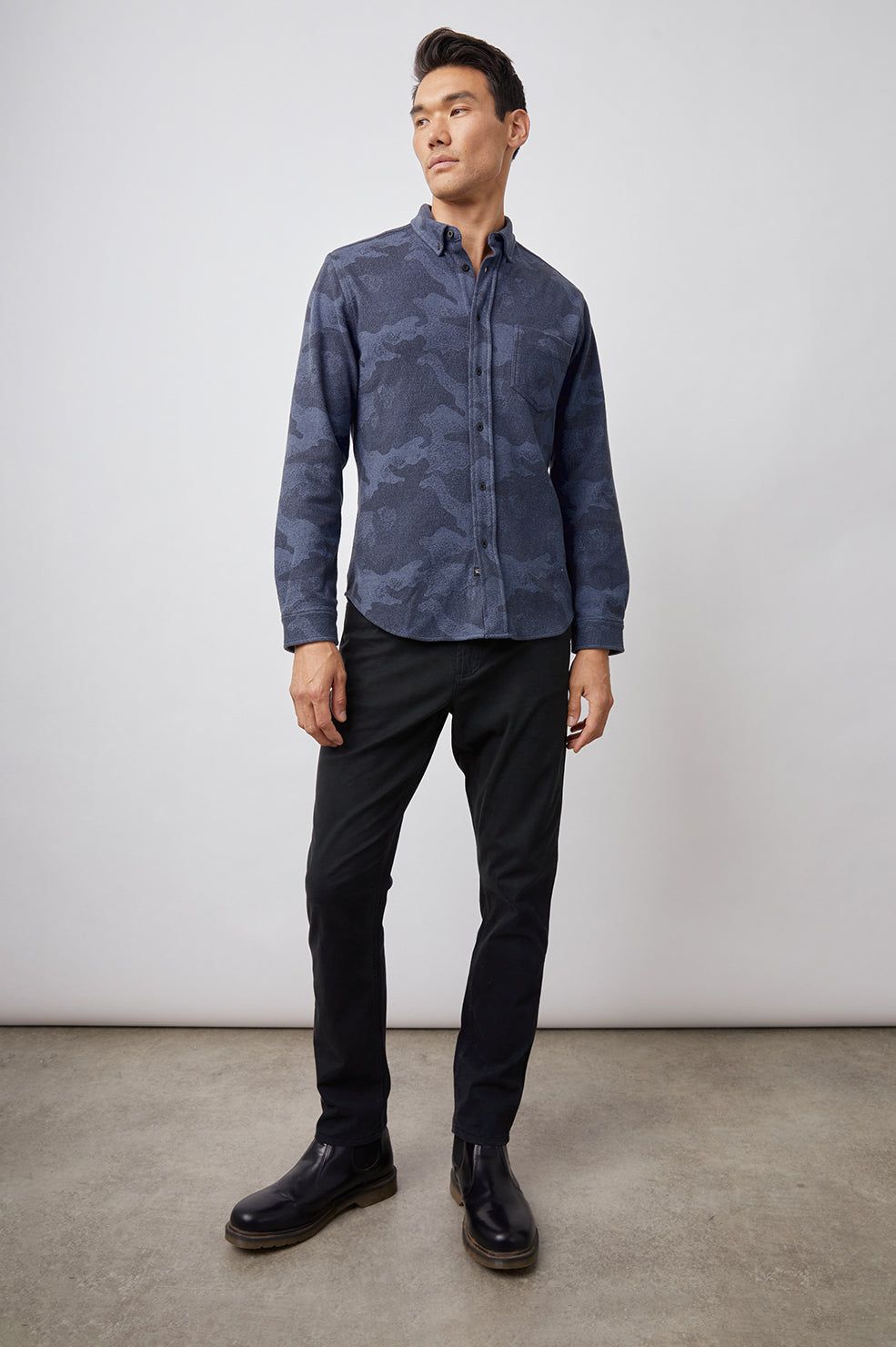 BERKELEY SHIRT - INDIGO CAMO sold by Rails product image thumbnail 3