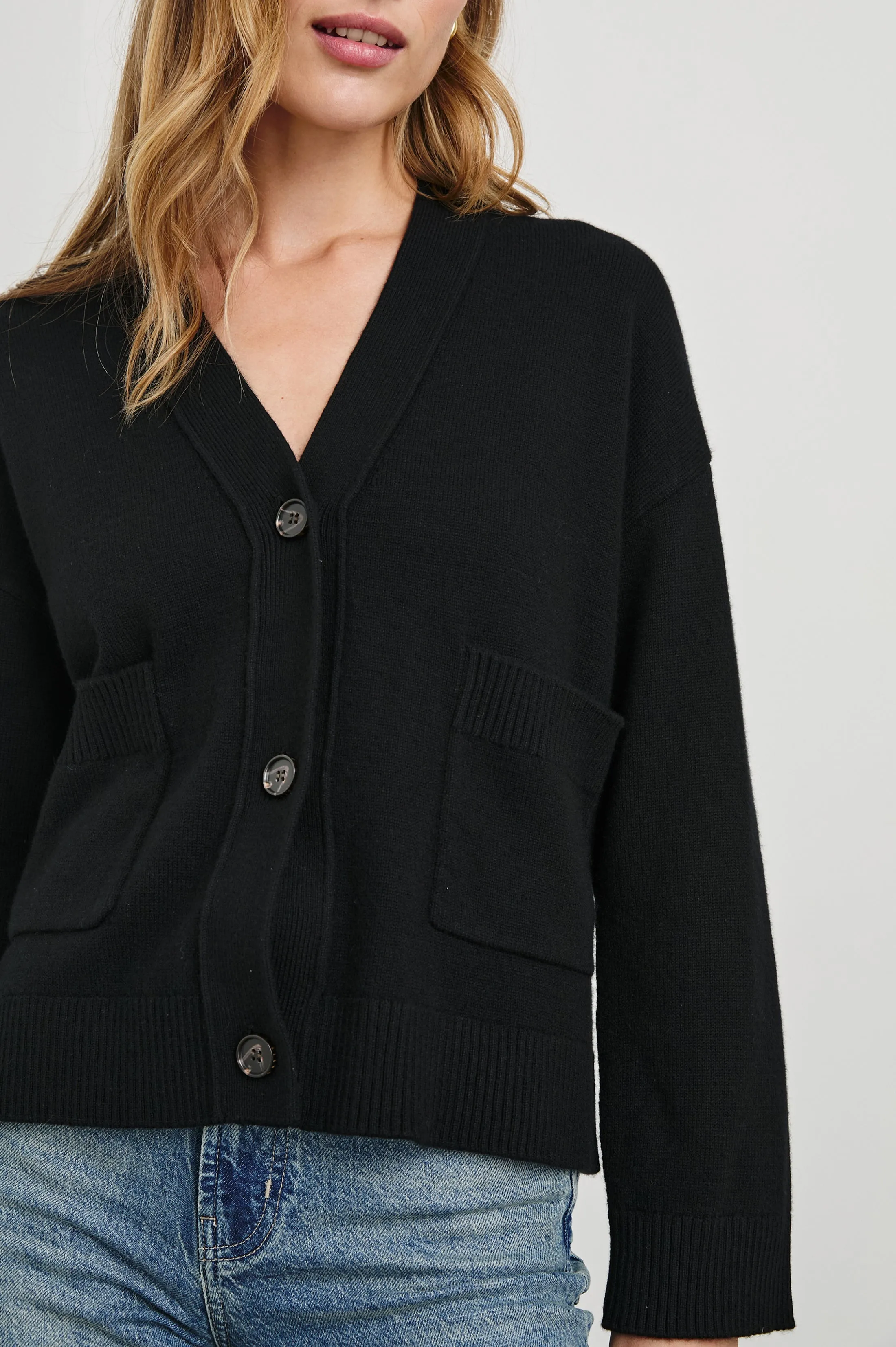LINDI CARDIGAN - BLACK sold by Rails product image thumbnail 2