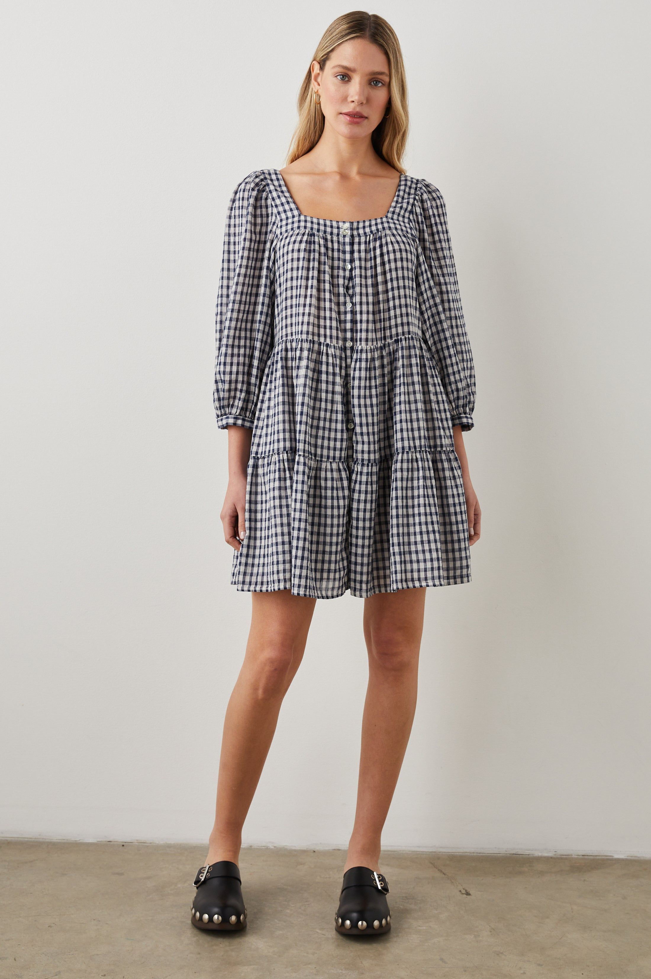 PIPPA DRESS - SAILOR CHECK sold by Rails