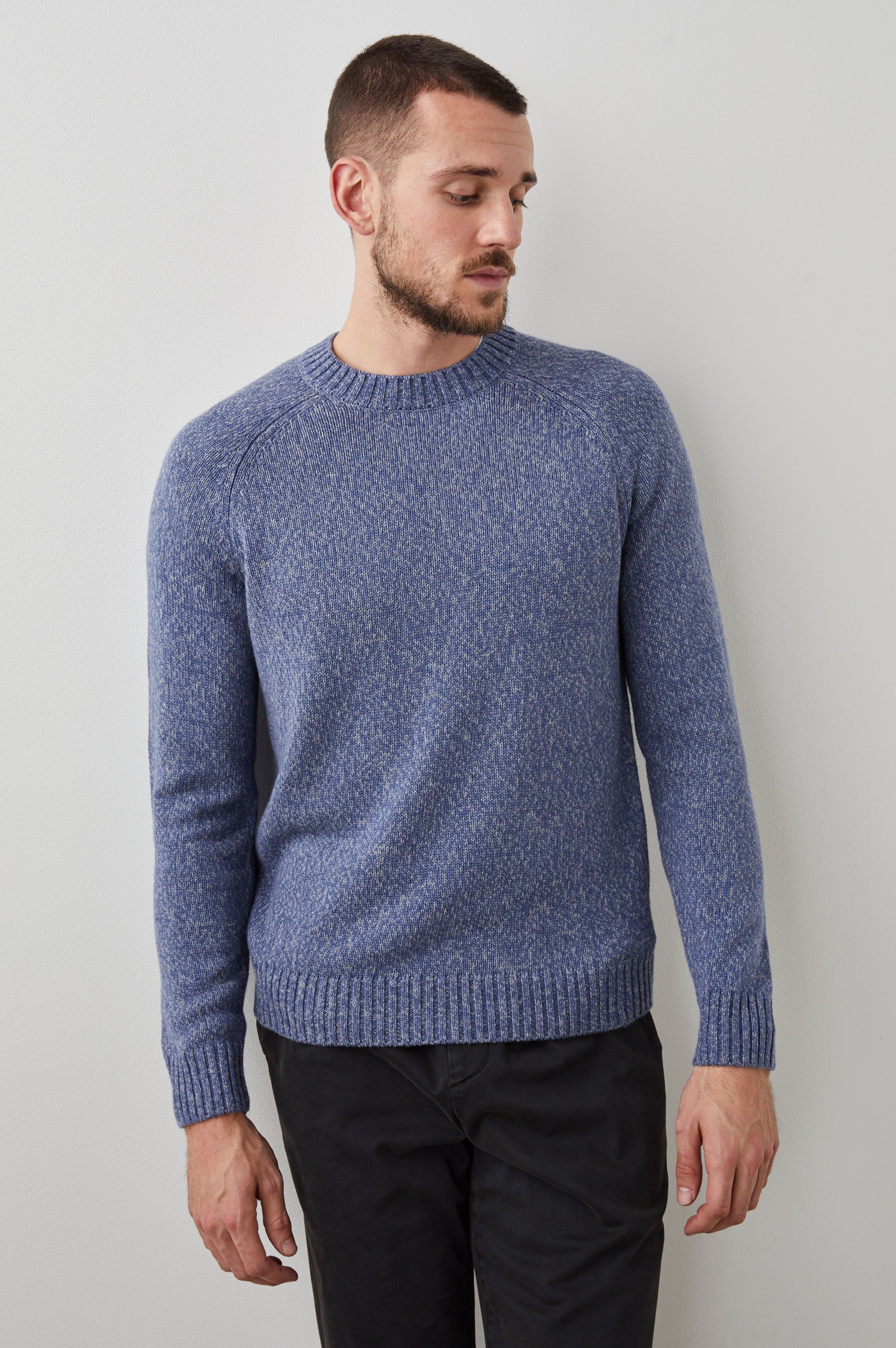 DONOVAN SWEATER - BLUE RIDGE sold by Rails