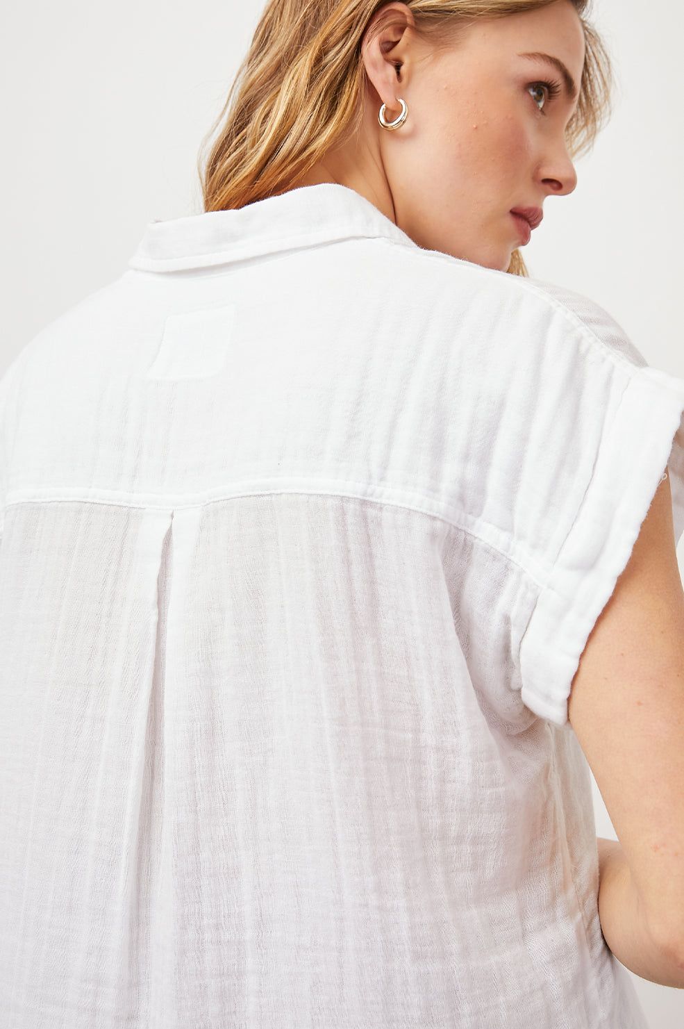 WHITNEY SHIRT - WHITE sold by Rails product image thumbnail 5