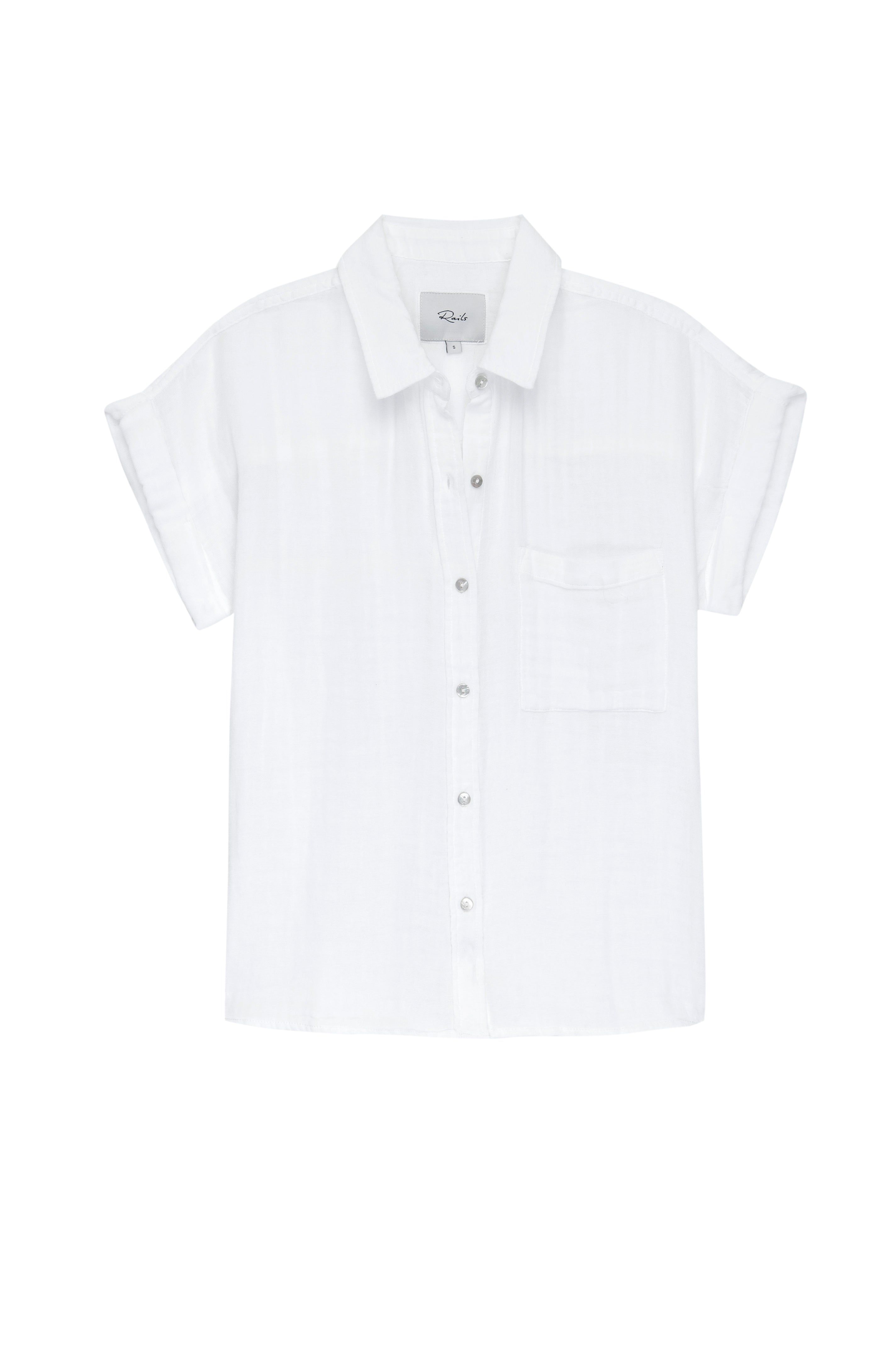 WHITNEY SHIRT - WHITE sold by Rails product image thumbnail 6