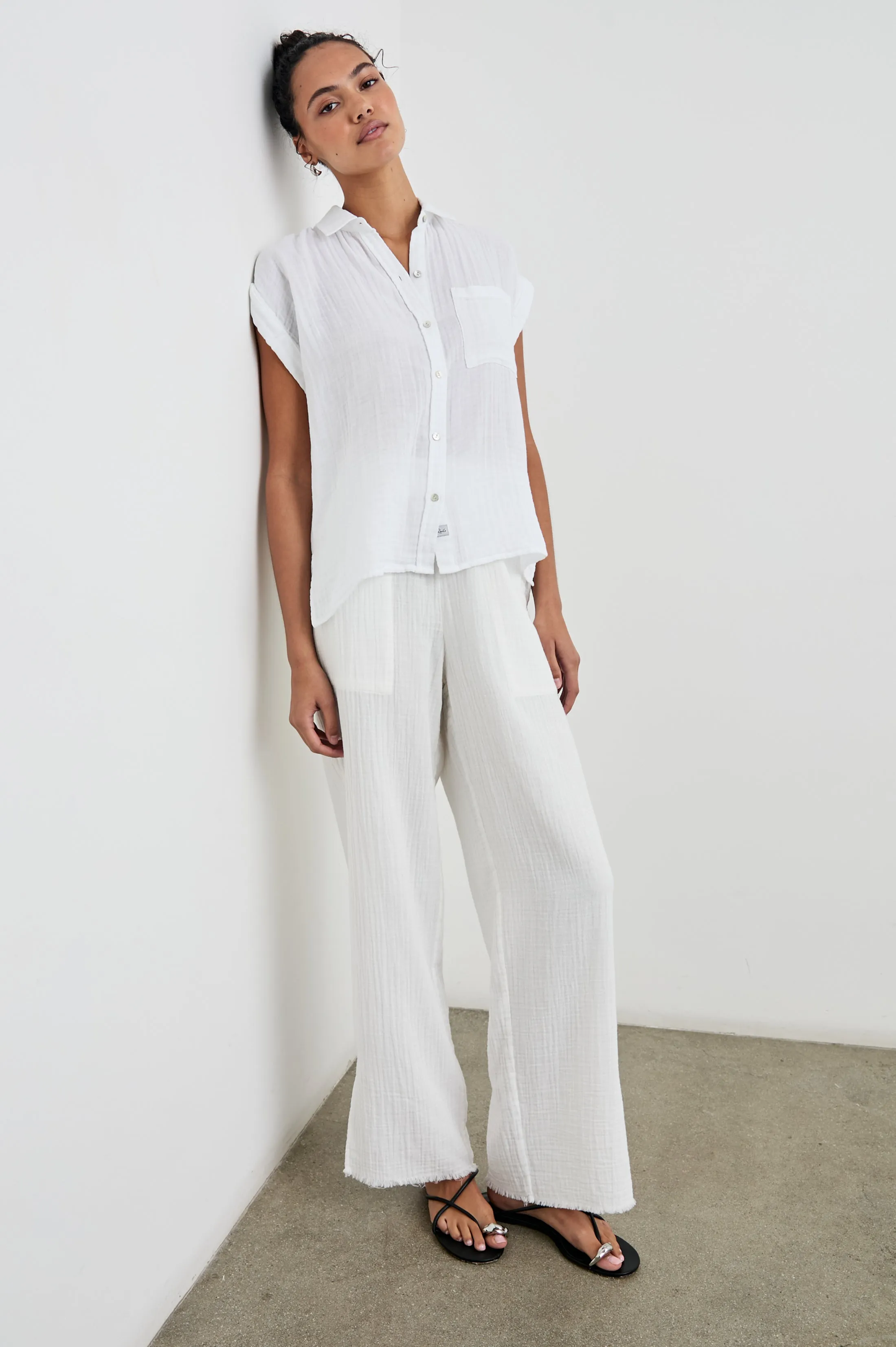 WHITNEY SHIRT - WHITE sold by Rails product image thumbnail 4