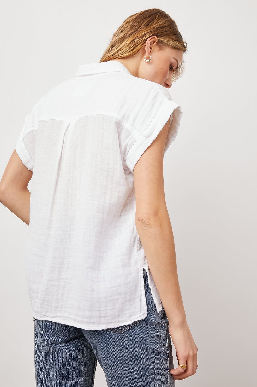 WHITNEY SHIRT - WHITE sold by Rails product image thumbnail 4