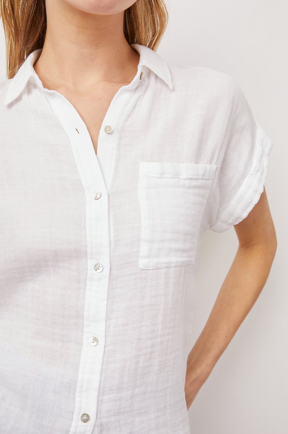 WHITNEY SHIRT - WHITE sold by Rails product image thumbnail 2