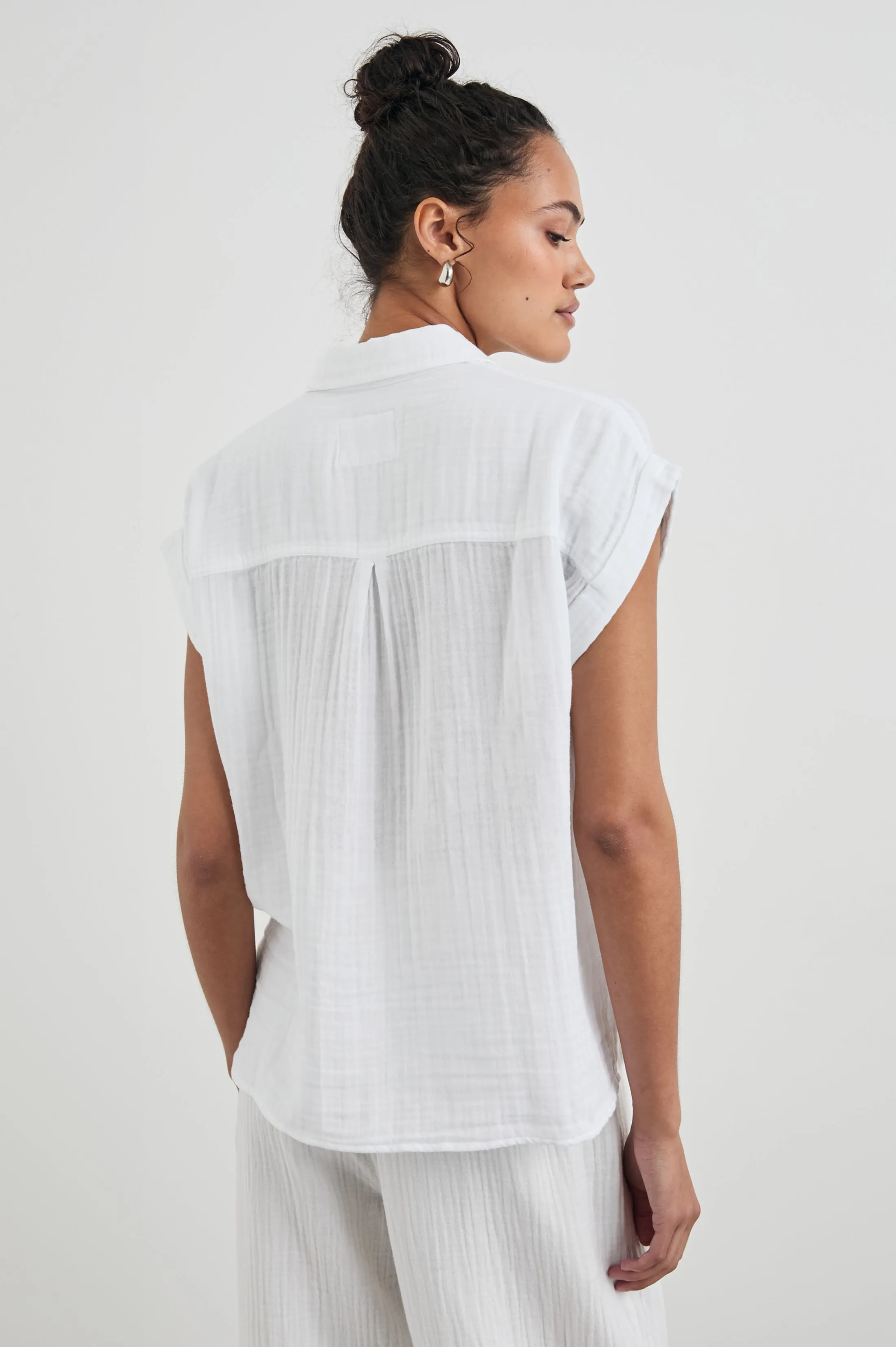 WHITNEY SHIRT - WHITE sold by Rails product image thumbnail 5