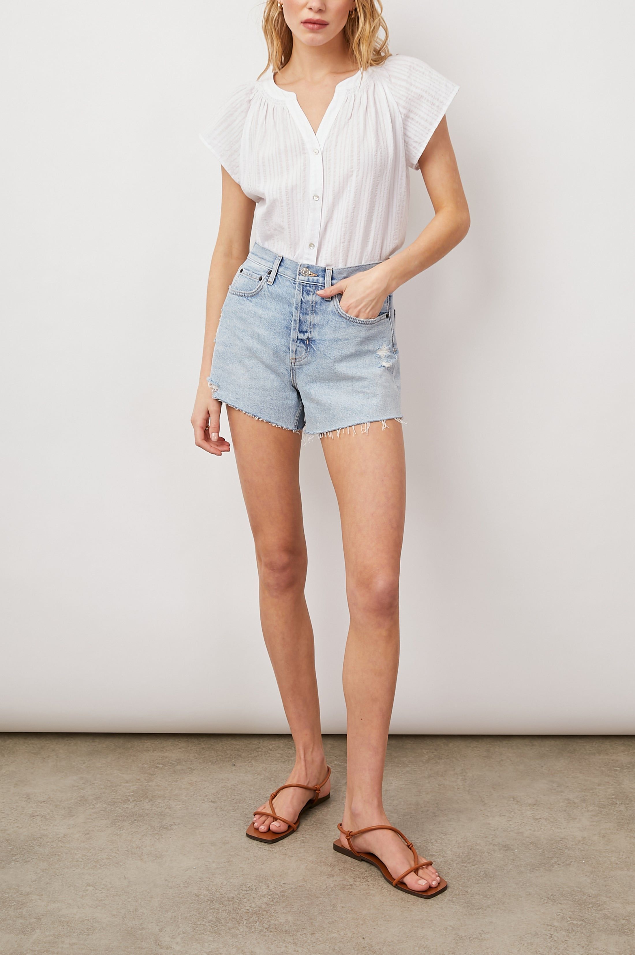 CATERINA TOP - POWDER STRIPE sold by Rails product image thumbnail 3