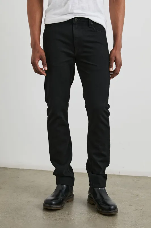 CLAYTON SLIM STRAIGHT - DARK BLACK sold by Rails