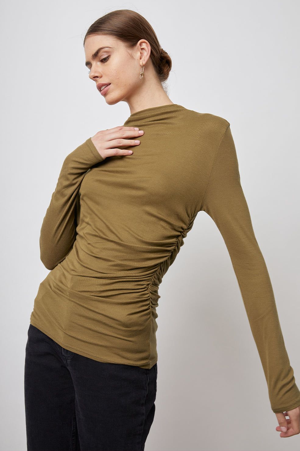 JOELLE TOP - OCHRE sold by Rails product image thumbnail 3