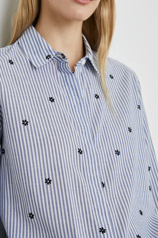 TAYLOR SHIRT - FLOCKED DAISIES sold by Rails