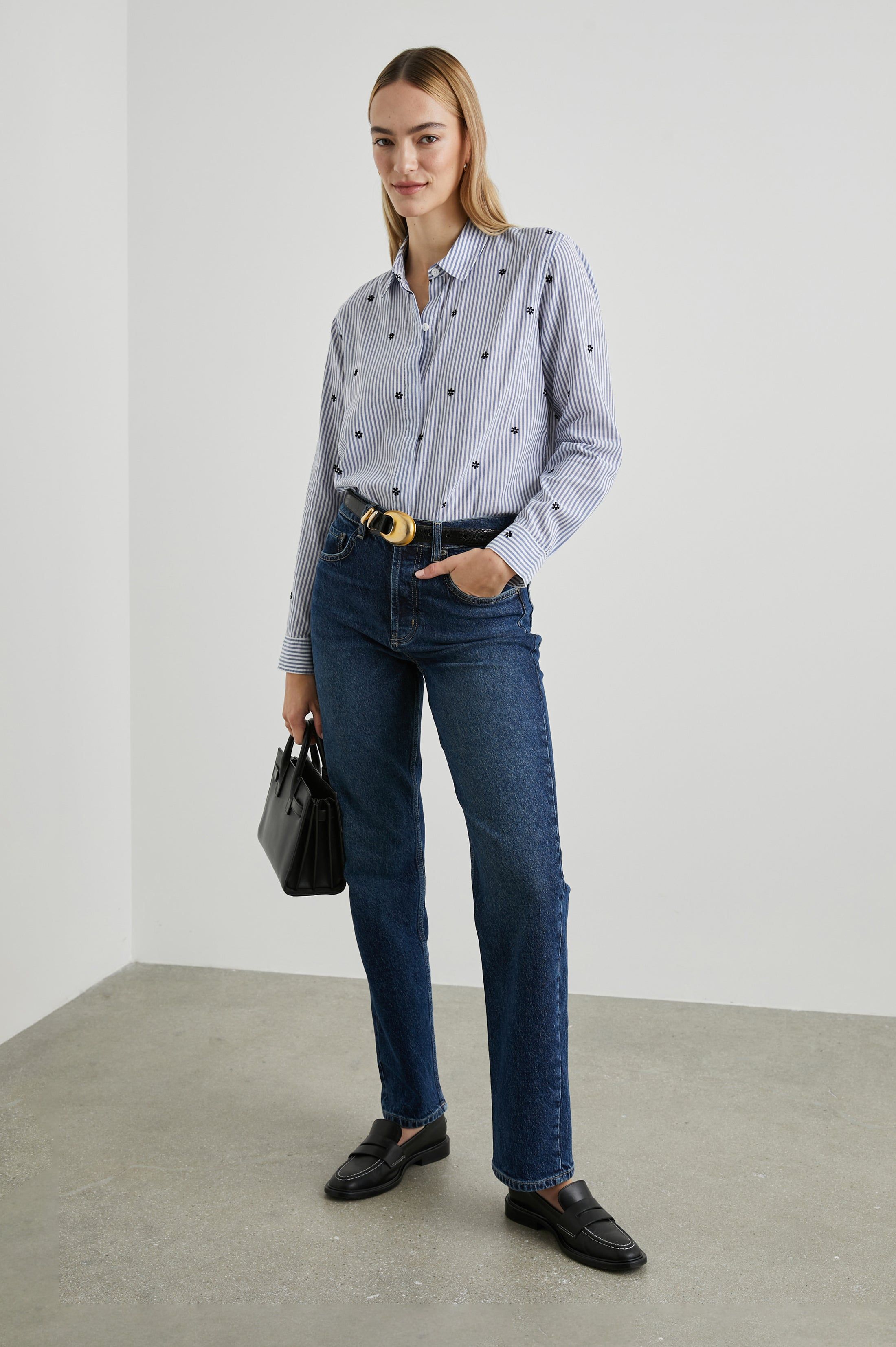 TAYLOR SHIRT - FLOCKED DAISIES sold by Rails product image thumbnail 4