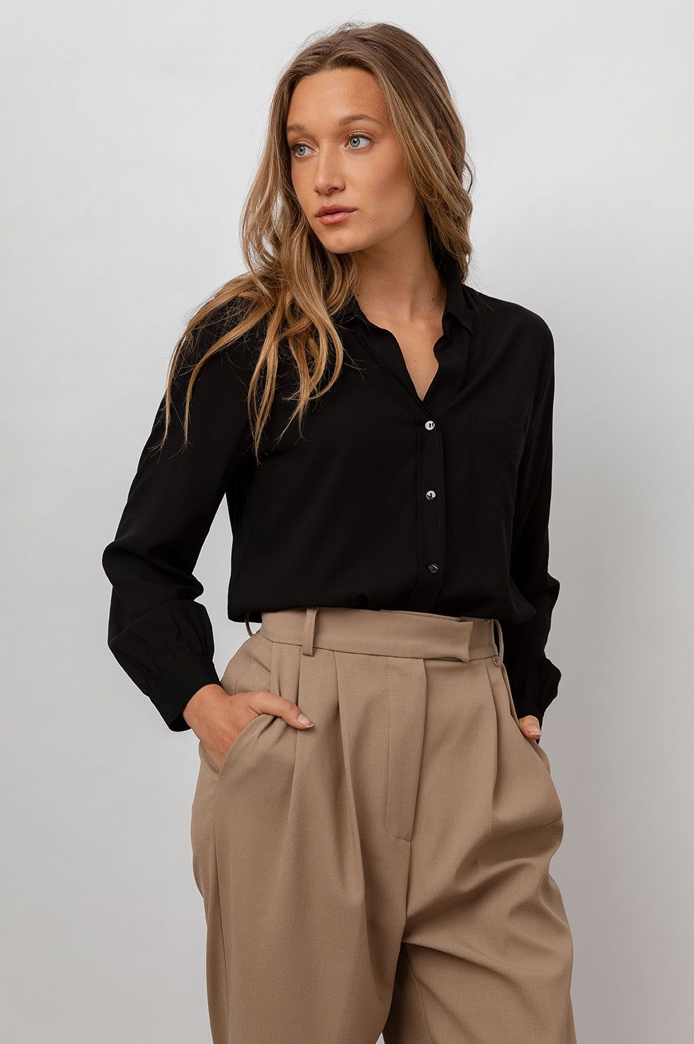 NOEMI SHIRT - BLACK sold by Rails product image thumbnail 2