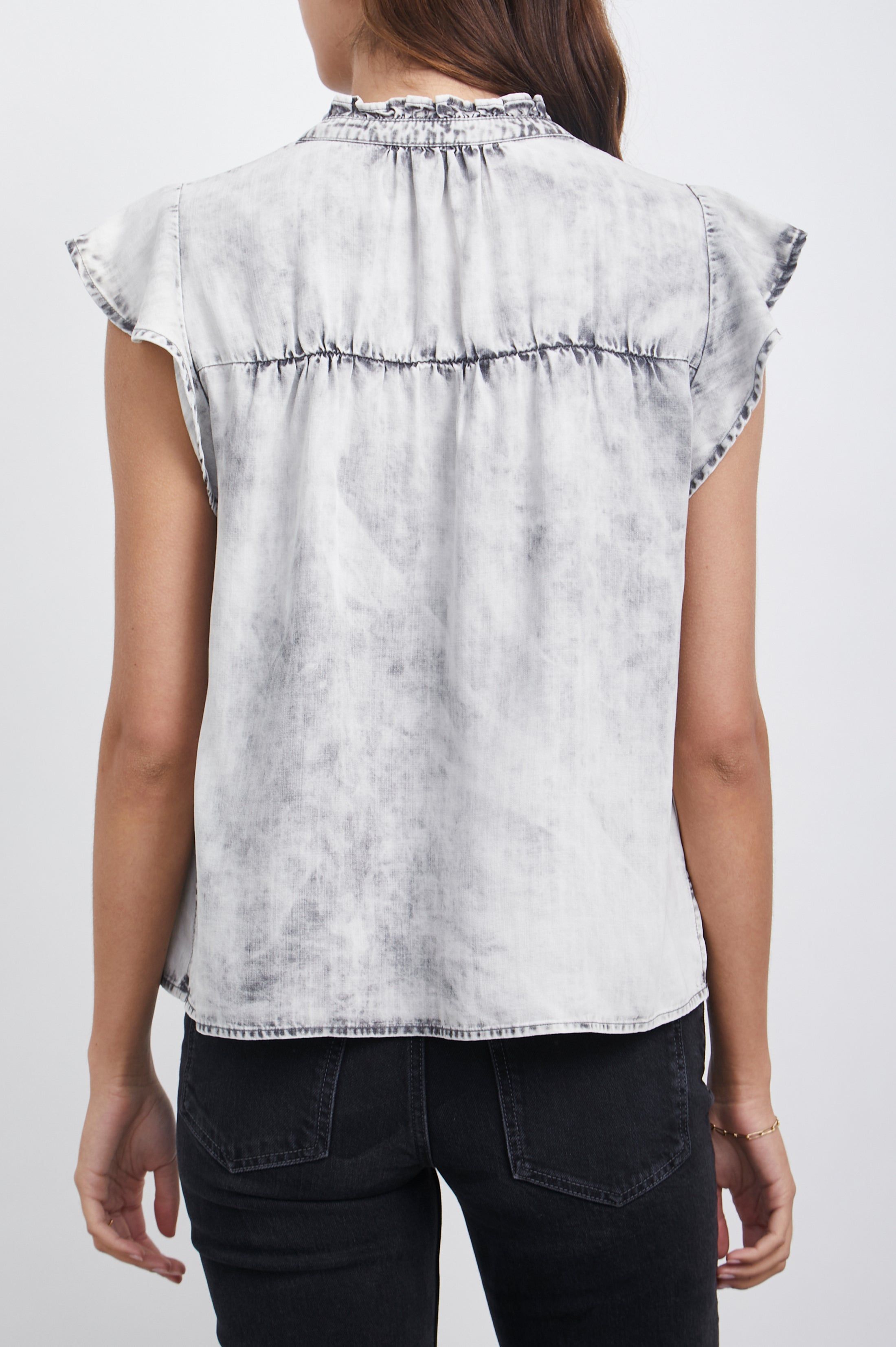 RUTHIE TOP - CHARCOAL CLOUD WASH sold by Rails product image thumbnail 4