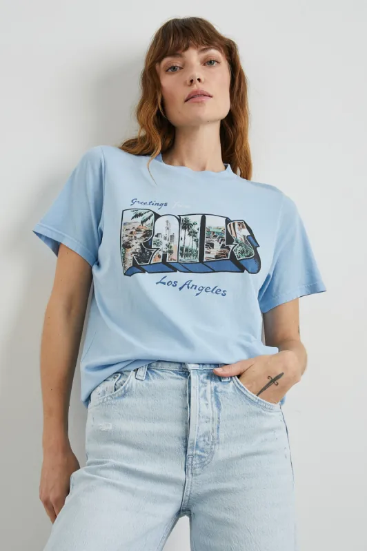 BOYFRIEND T-SHIRT - RAILS BLUE LA POSTCARD sold by Rails