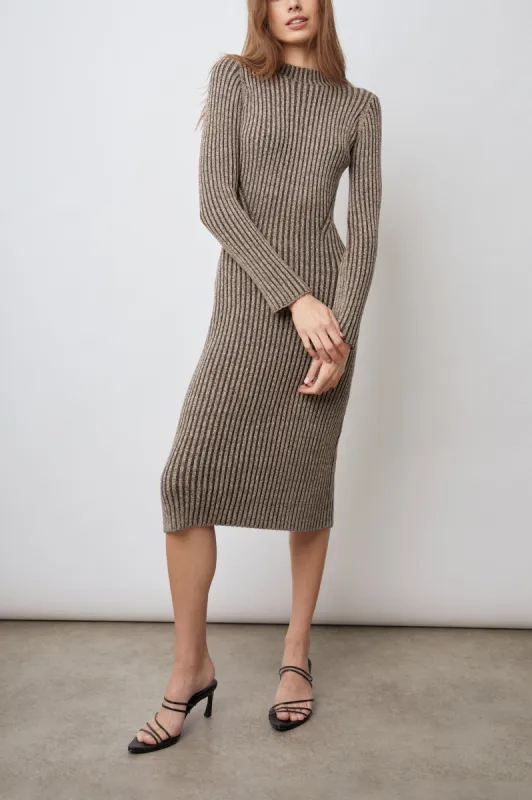 NELLIE DRESS - BROWN MULTI sold by Rails