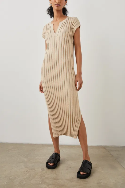 ASHLEY DRESS - FLAX sold by Rails