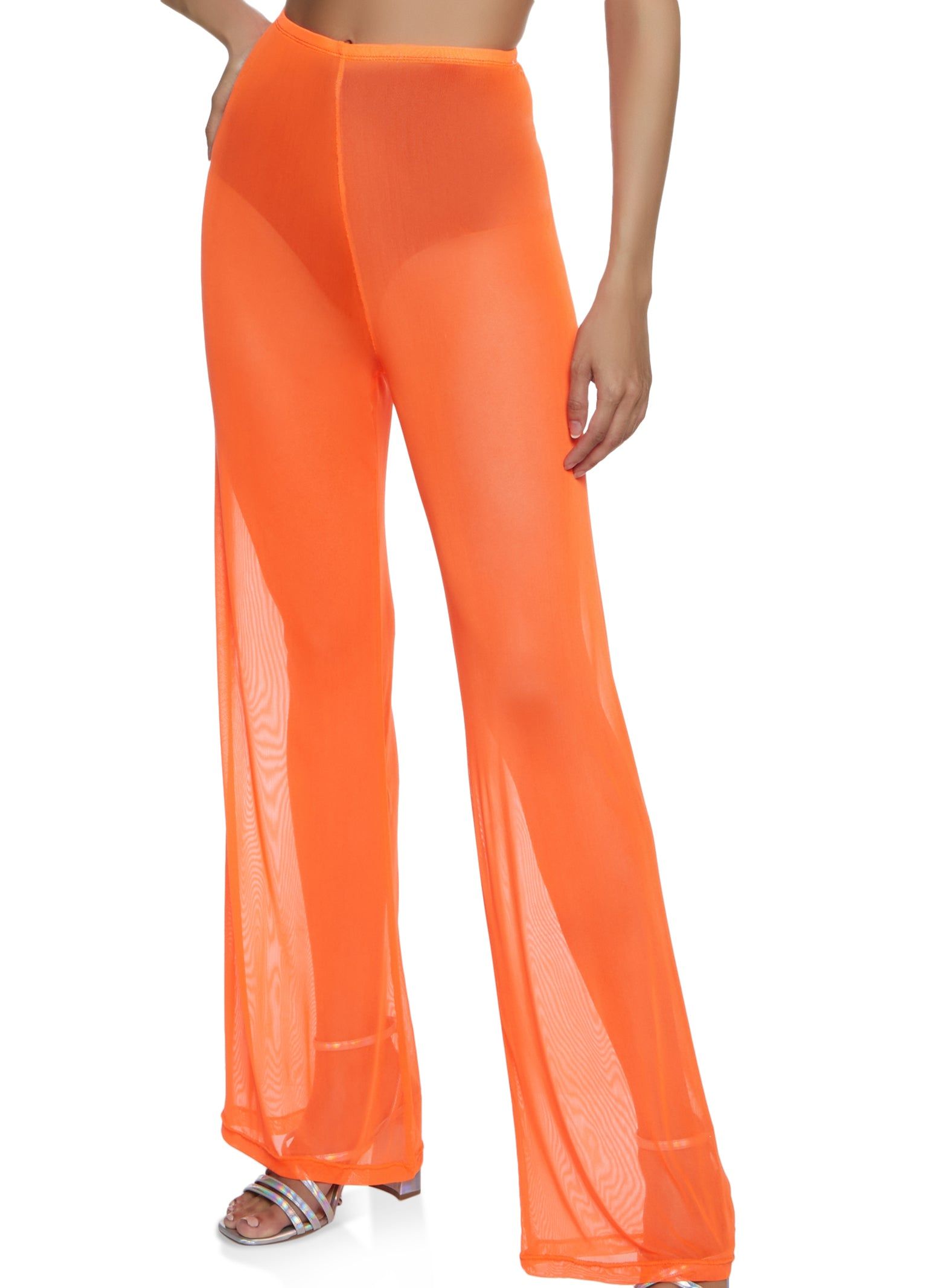 Mesh Flare Pants sold by Rainbow