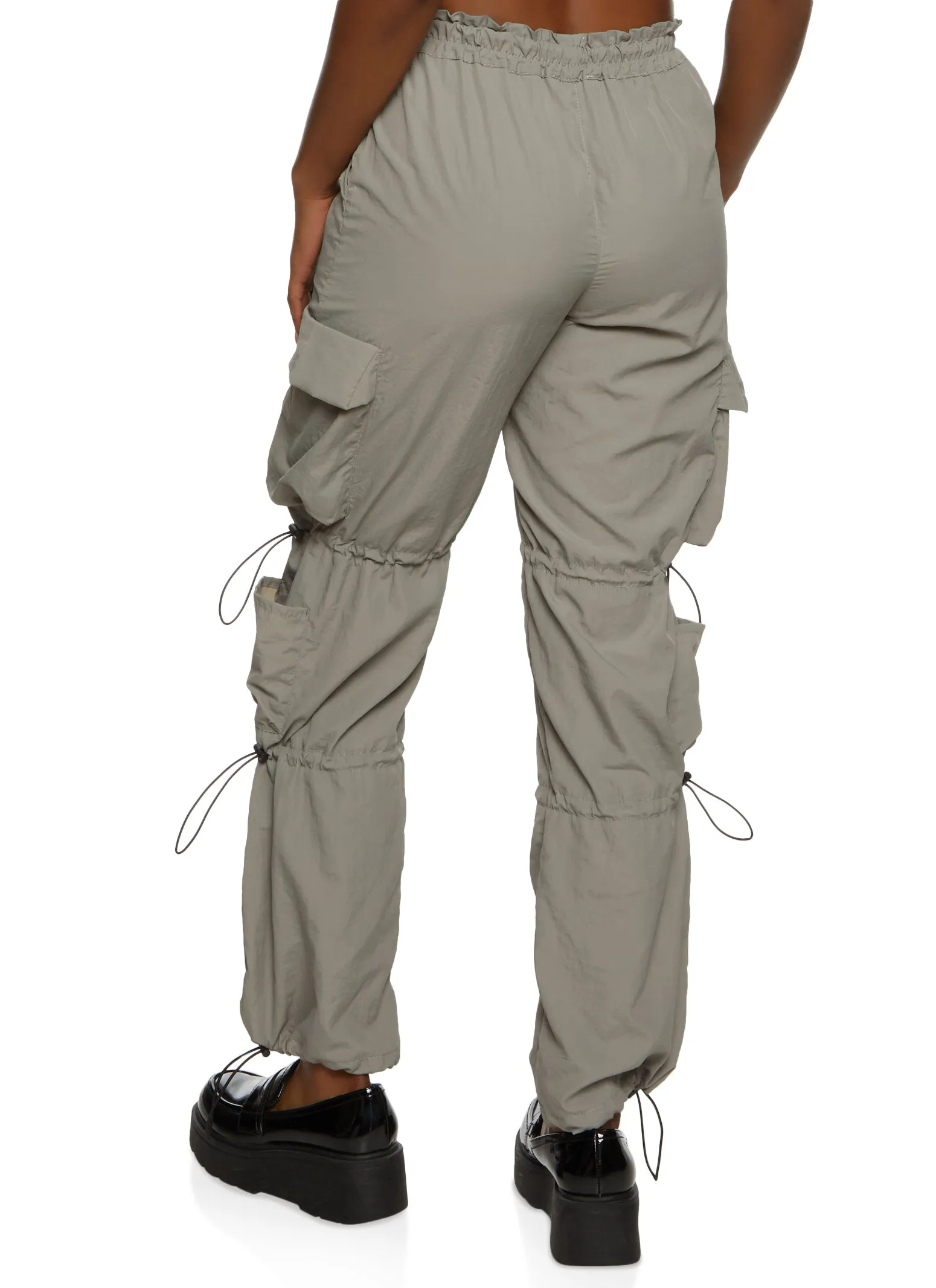 Nylon Toggle Drawstring Parachute Pants sold by Rainbow product image thumbnail 3