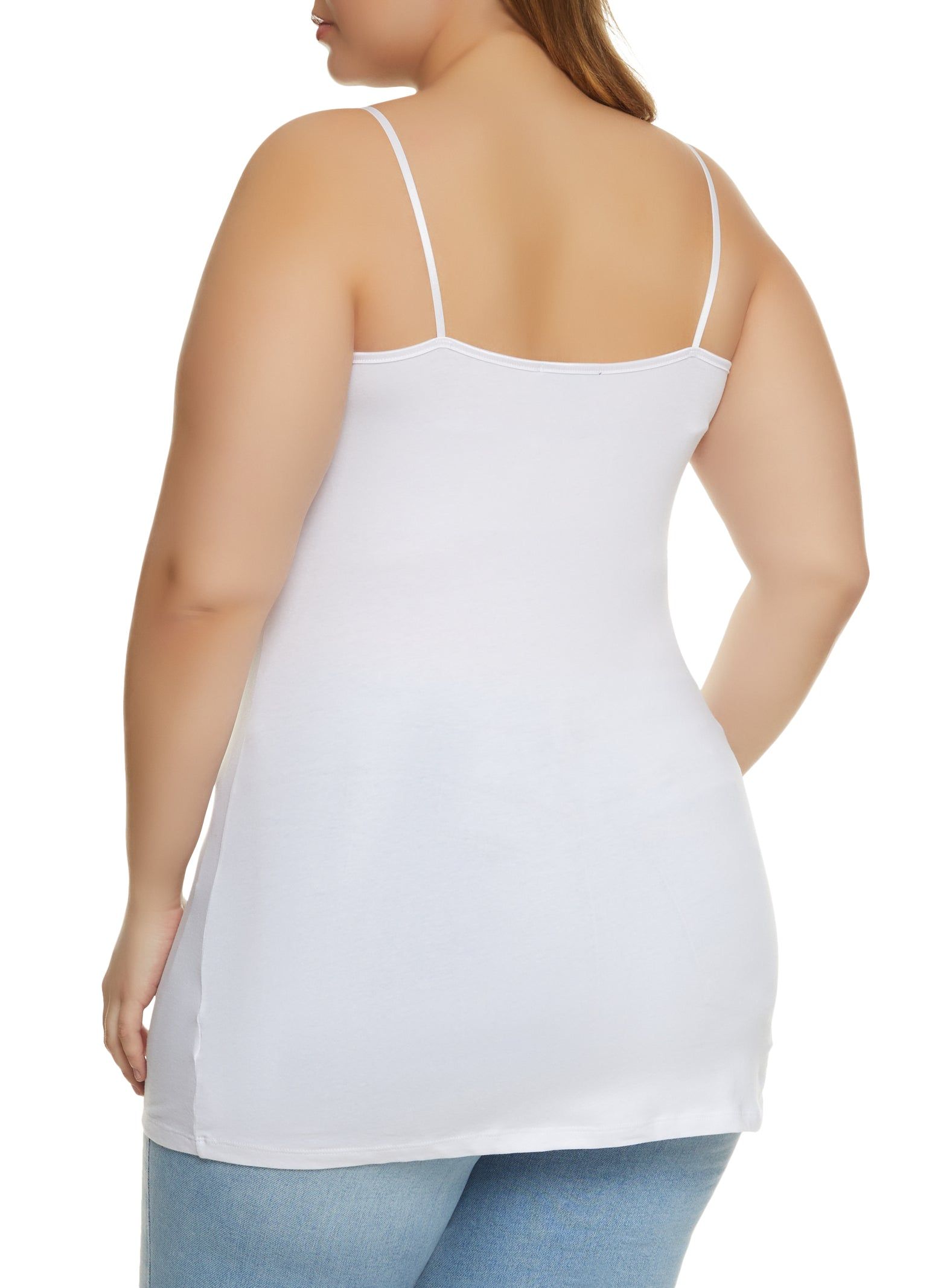 Plus Size Solid Scoop Neck Cami sold by Rainbow product image thumbnail 2