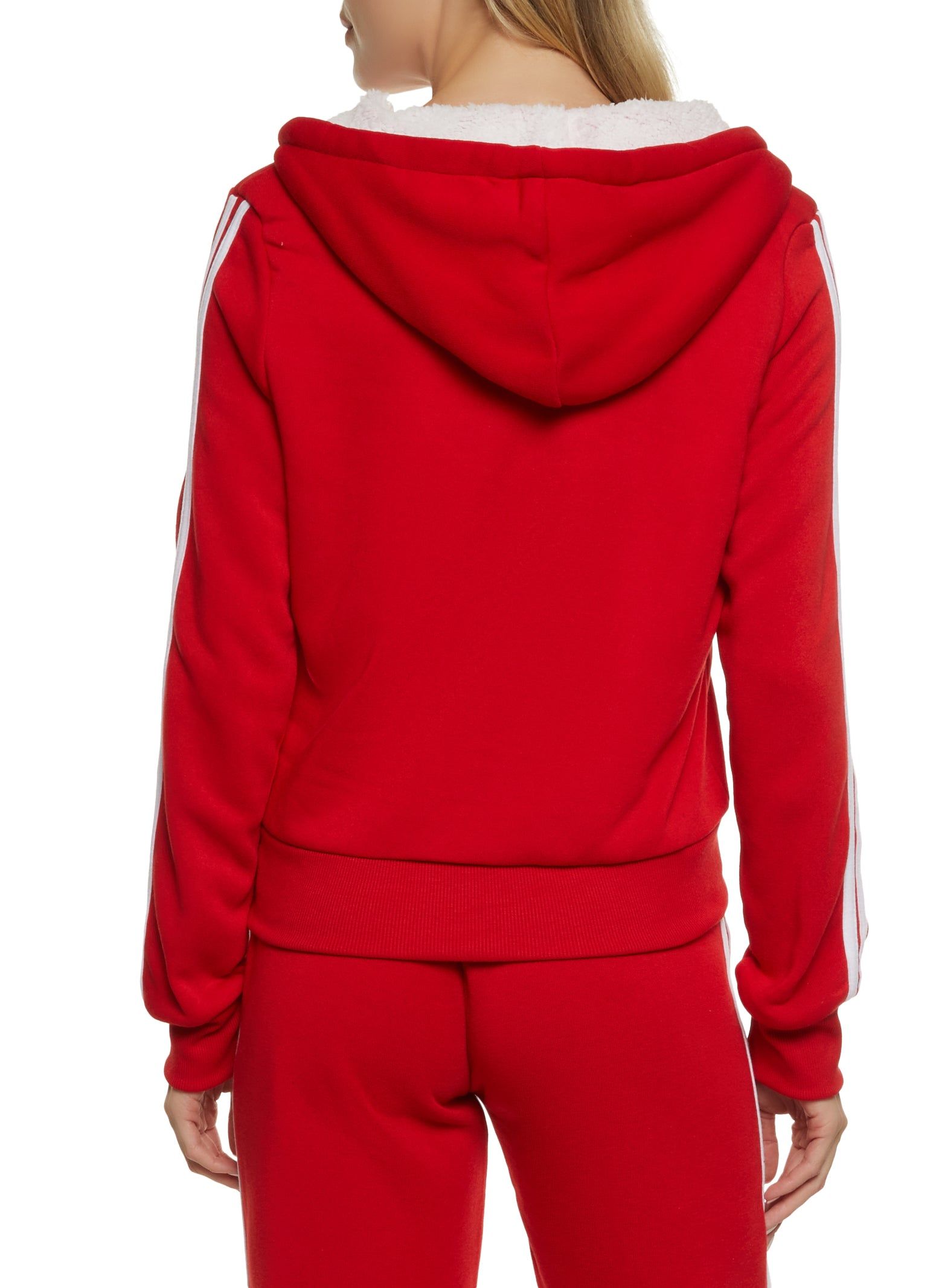 Varsity Stripe Zip Front Hoodie sold by Rainbow product image thumbnail 3