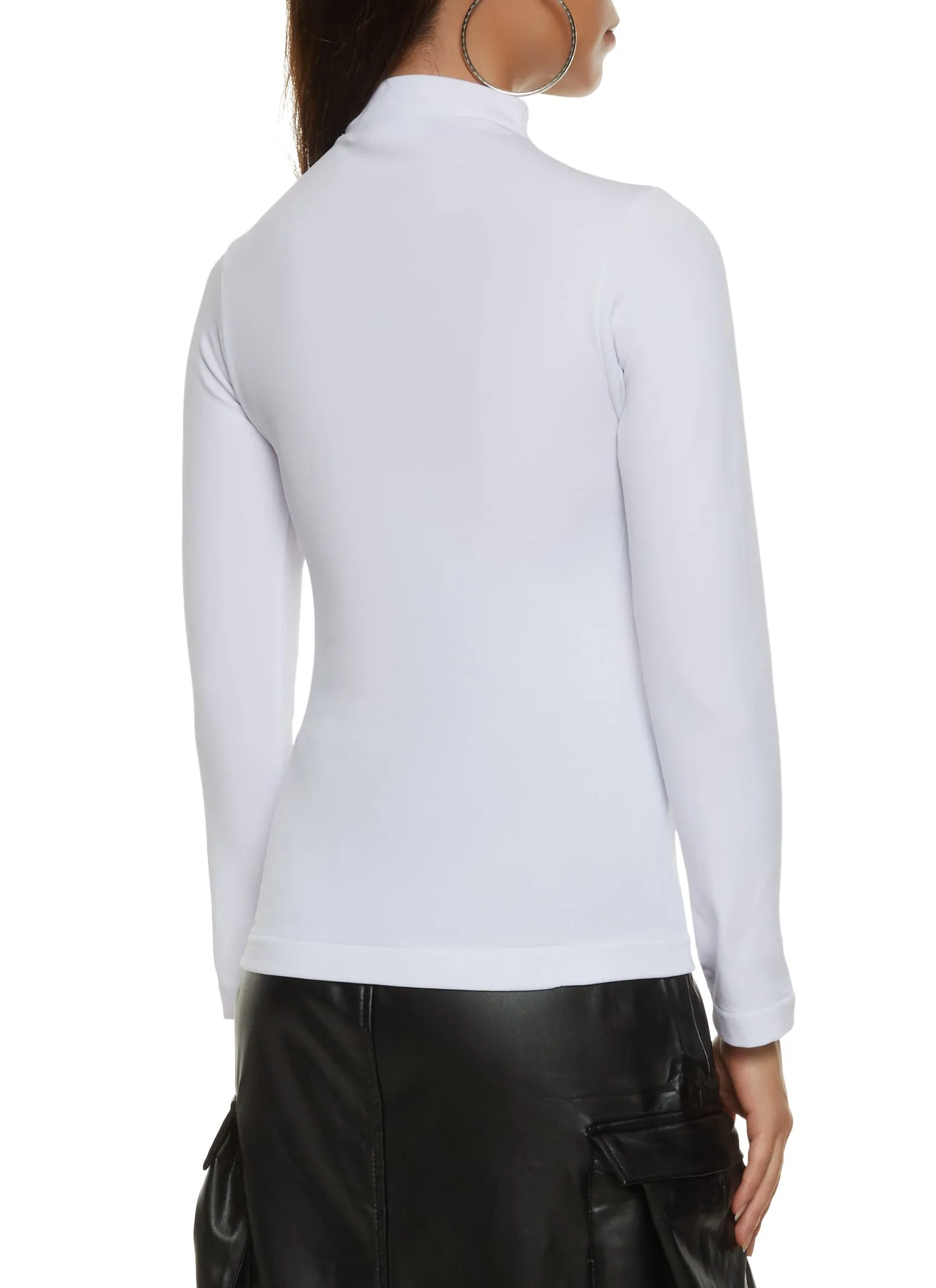 Seamless Mock Neck Long Sleeve Top sold by Rainbow product image thumbnail 2