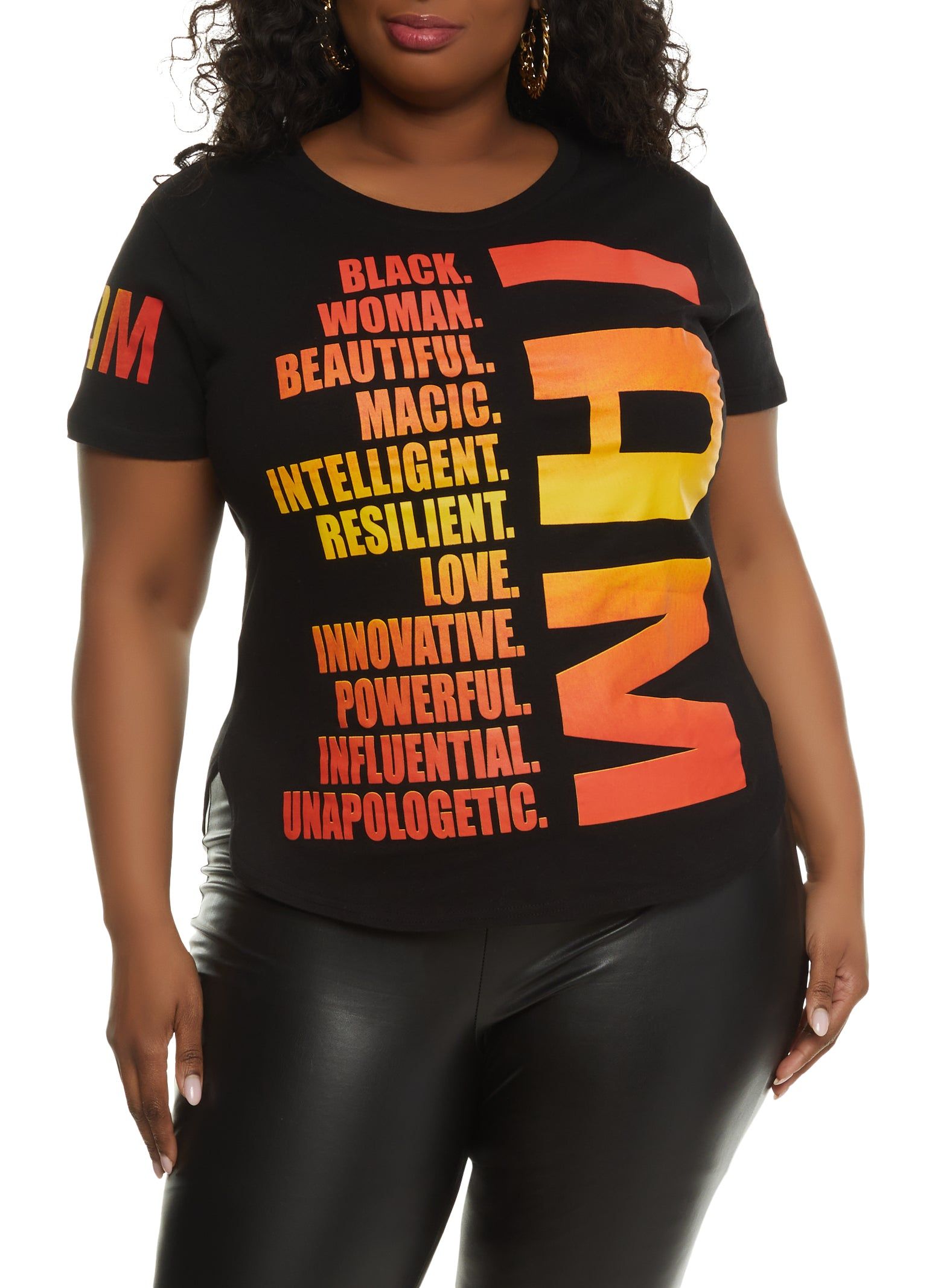 Plus Size I Am Graphic T Shirt sold by Rainbow