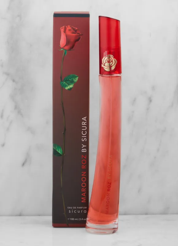 Sicura Maroon Roz Perfume sold by Rainbow