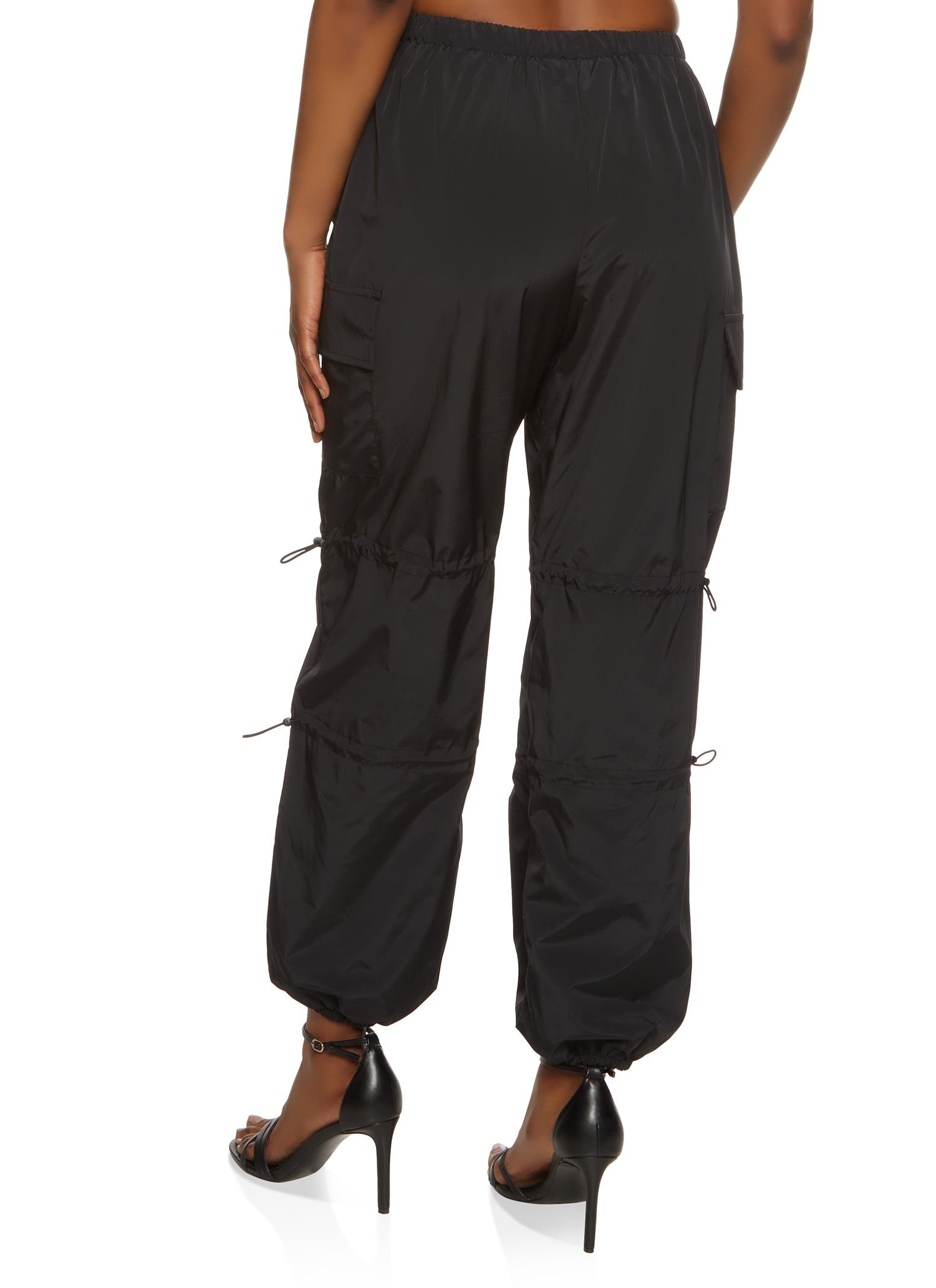 Nylon Toggle Drawstring Detail Cargo Pants sold by Rainbow product image thumbnail 2