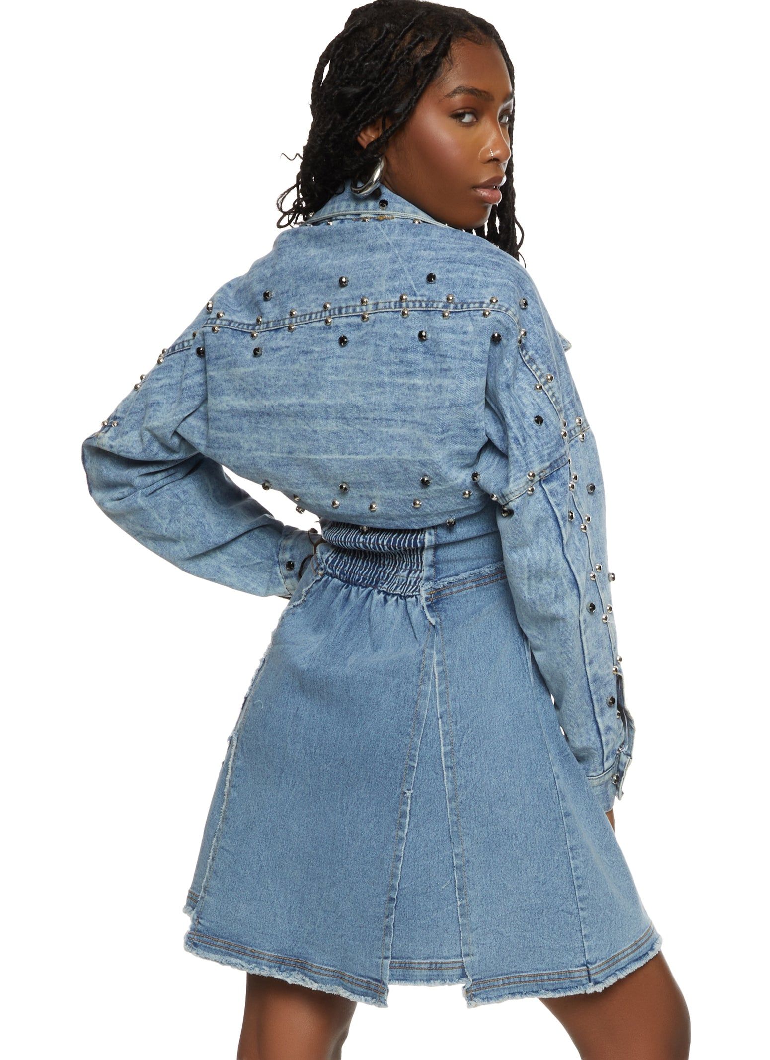 Studded Denim Bolero Jacket sold by Rainbow product image thumbnail 3