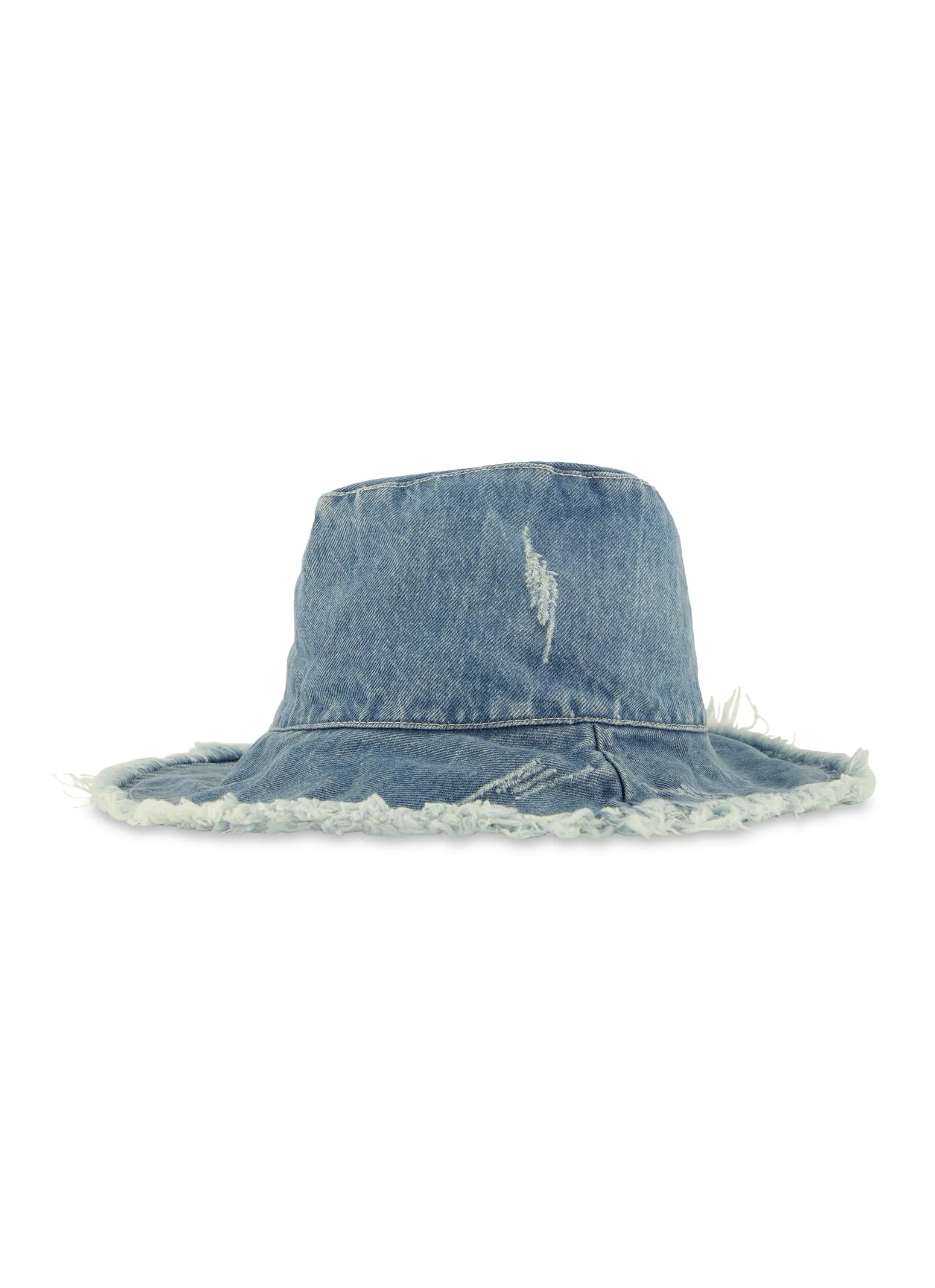 Frayed Denim Bucket Hat sold by Rainbow product image thumbnail 3