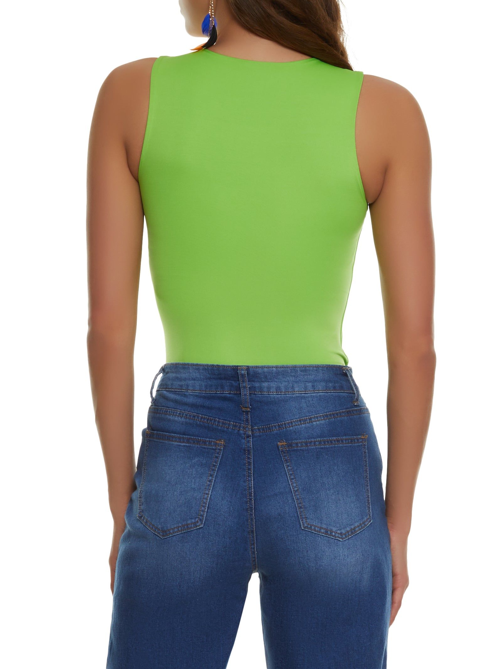 Basic High Neck Tank Bodysuit sold by Rainbow product image thumbnail 3