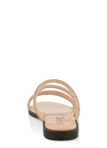 Open Toe Strappy Rhinestone Slide Sandals sold by Rainbow