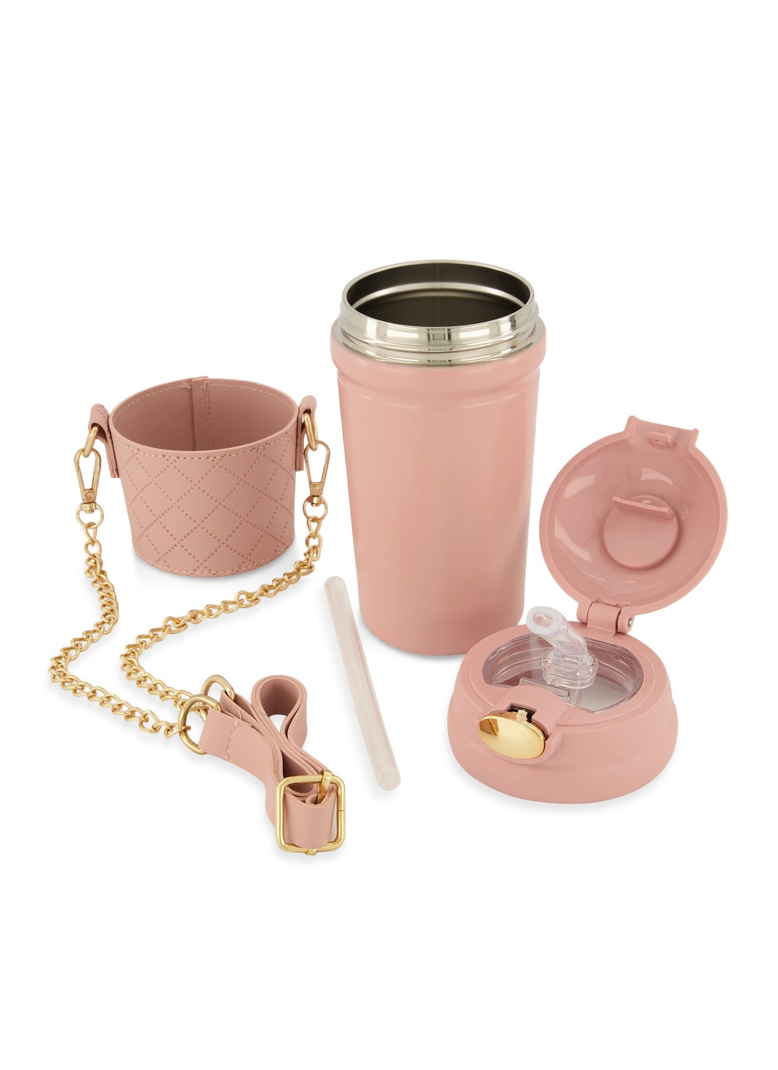 Quilted Tumbler with Chain Strap sold by Rainbow product image thumbnail 2