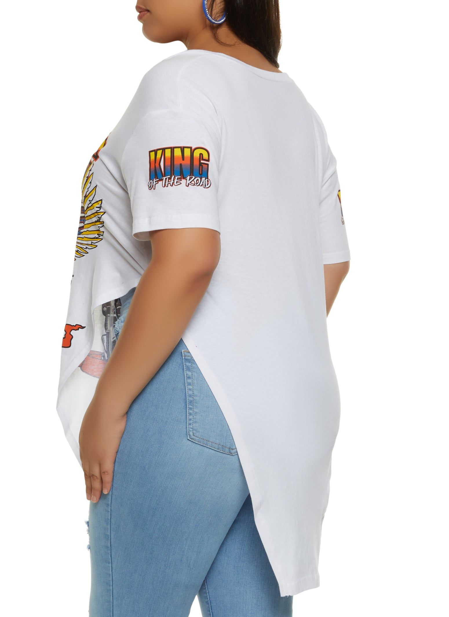 Plus Size King of The Road Hanky Hem Graphic Tee sold by Rainbow product image thumbnail 2