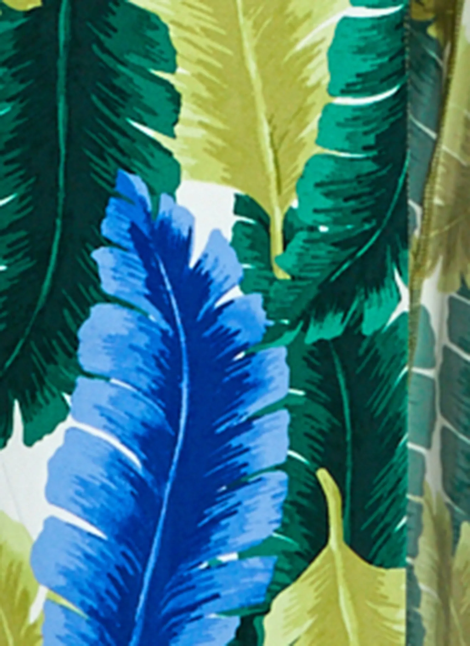 Plus Size Iris Leaf Print Caged V Neck Maxi Romper sold by Rainbow product image thumbnail 4