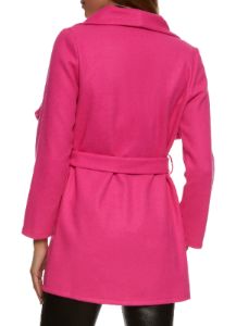 Belted Shawl Collar Wrap Coat sold by Rainbow