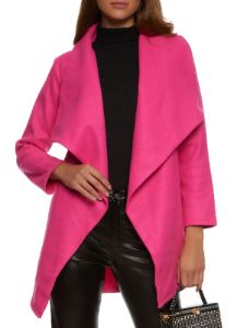 Belted Shawl Collar Wrap Coat sold by Rainbow