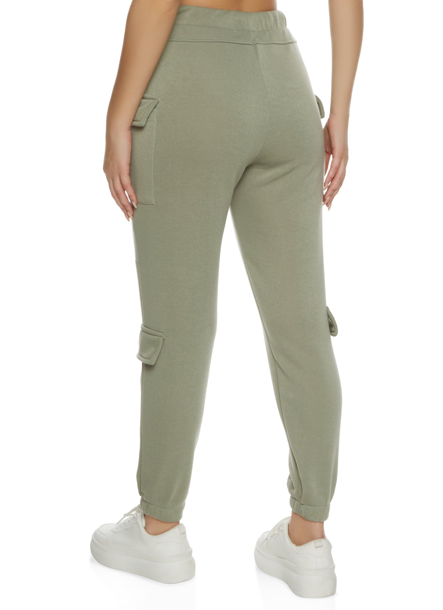 Fleece Drawstring Flap Pocket Sweatpants sold by Rainbow product image thumbnail 2