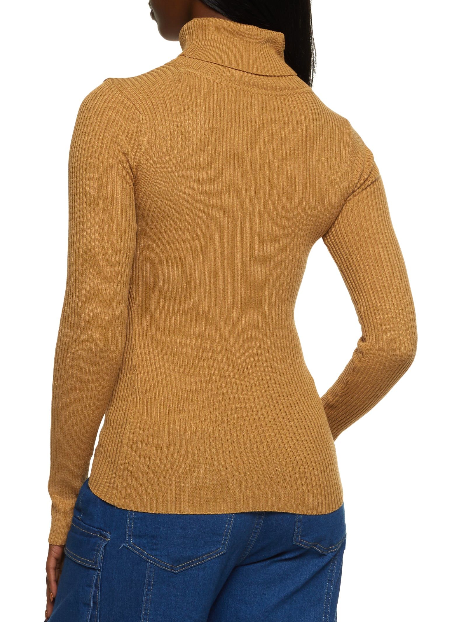 Solid Ribbed Turtleneck Top sold by Rainbow product image thumbnail 2