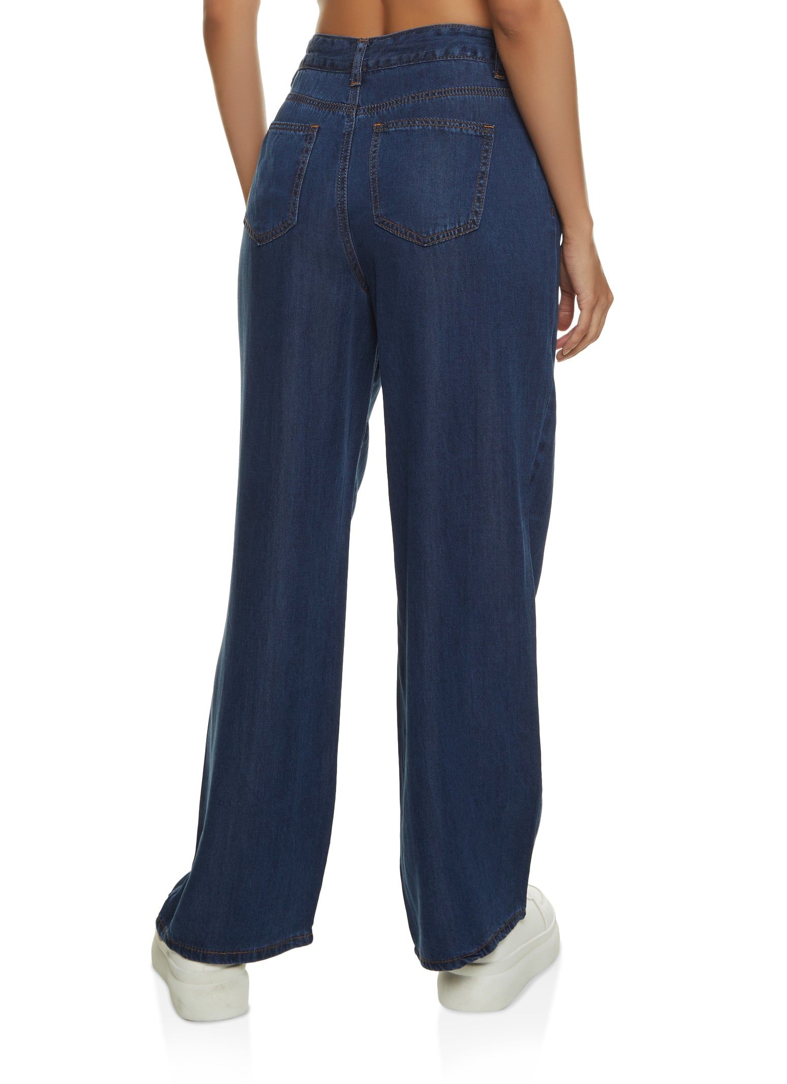 WAX Chambray Drawstring Waist Wide Leg Jeans sold by Rainbow product image thumbnail 2