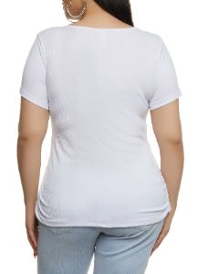 Plus Size Blessed All Day Everyday Rhinestone Embossed Tee sold by Rainbow