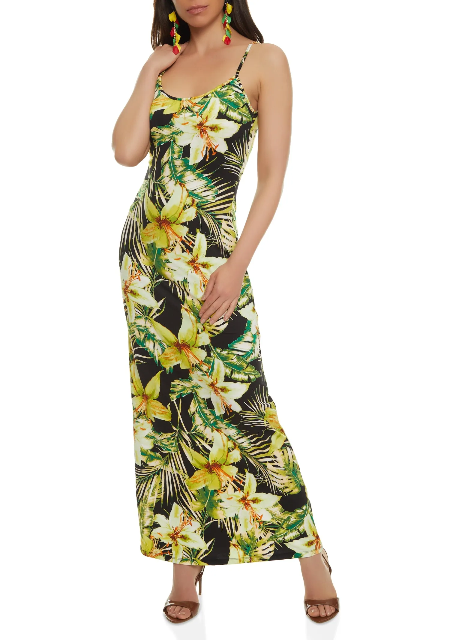 Haute Monde Floral Print Cami Maxi Dress sold by Rainbow product image thumbnail 2